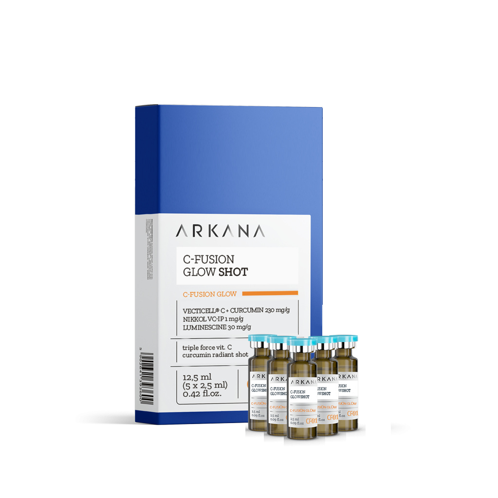 Rozświetlające serum z witaminą C i kurkuminą 5 x 2,5 ml